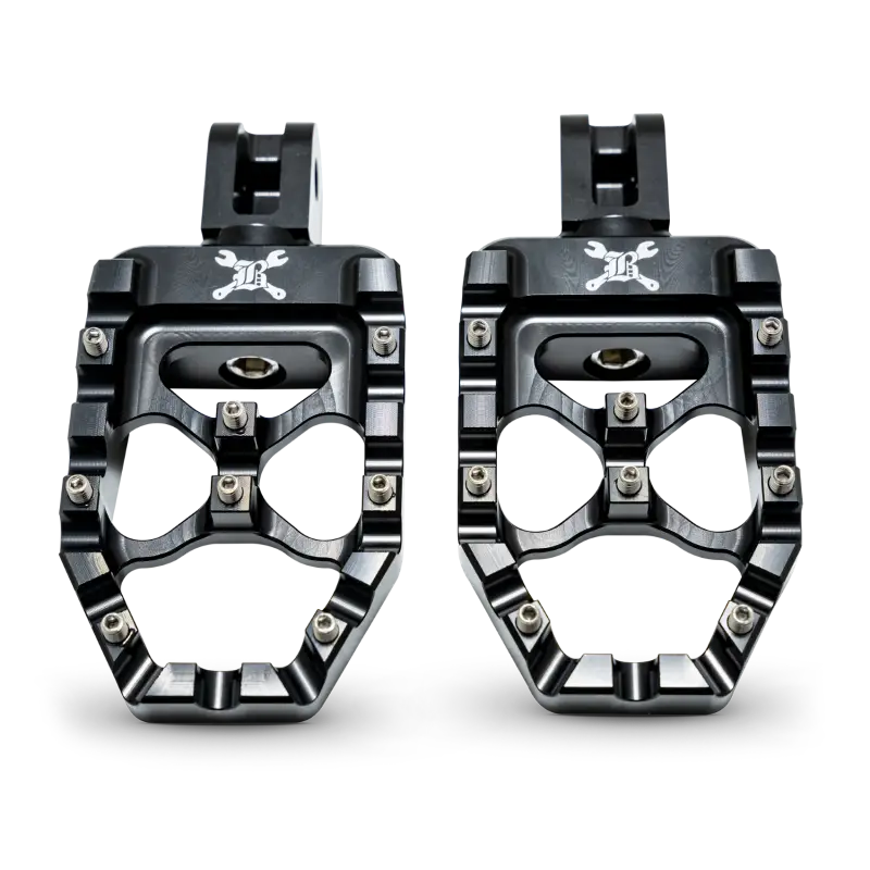 Burly Brand 18-24 M8 Softail MX-Evolution Passenger Pegs - Black - Burly Brand