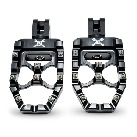Burly Brand 18-24 M8 Softail MX-Evolution Passenger Pegs - Black - Burly Brand