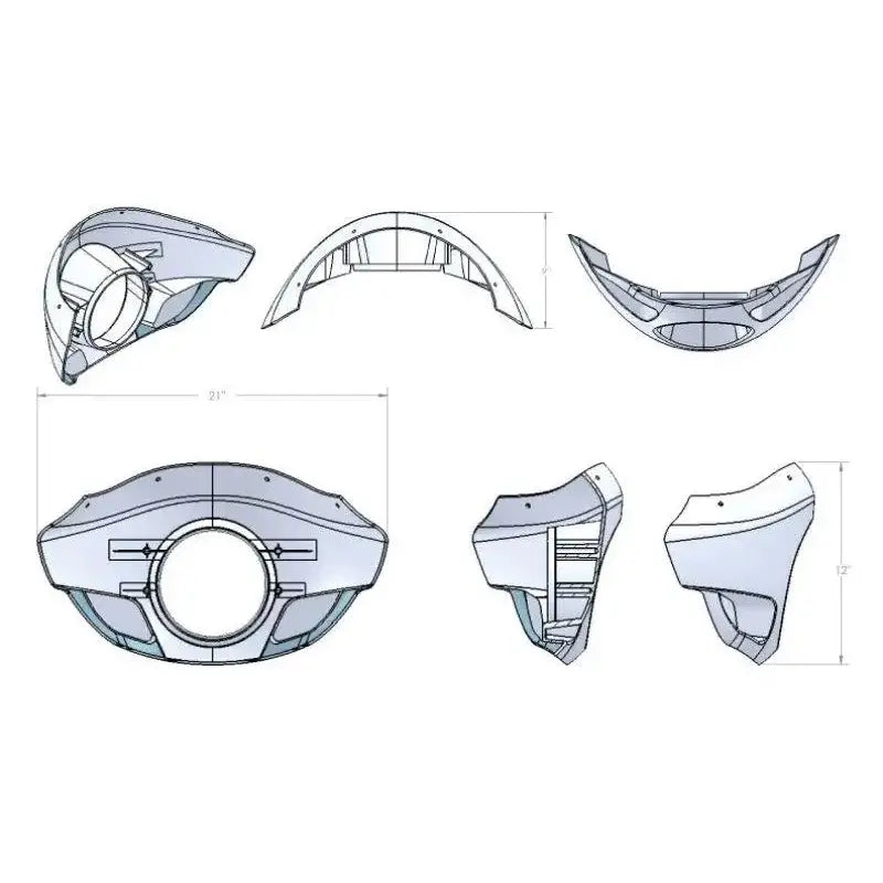 Burly Brand Touring Sport Fairing Tall - RV and Auto Parts
