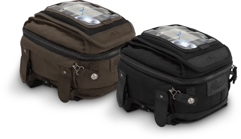 Burly Brand Voyager Tank/Tail Bag - Black - RV and Auto Parts