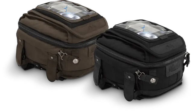 Burly Brand Voyager Tank/Tail Bag - Black - RV and Auto Parts
