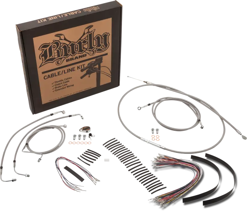 Burly Cntrl Kit 14" Ape Stainless Abs 