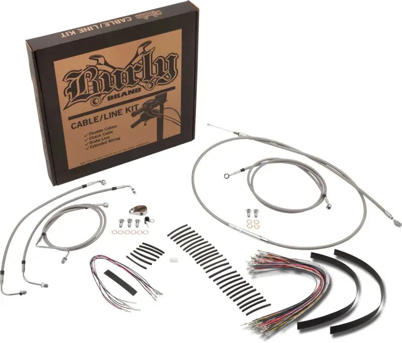BURLY BRAND Burly Cntrl Kit 14" Ape Stainless Abs