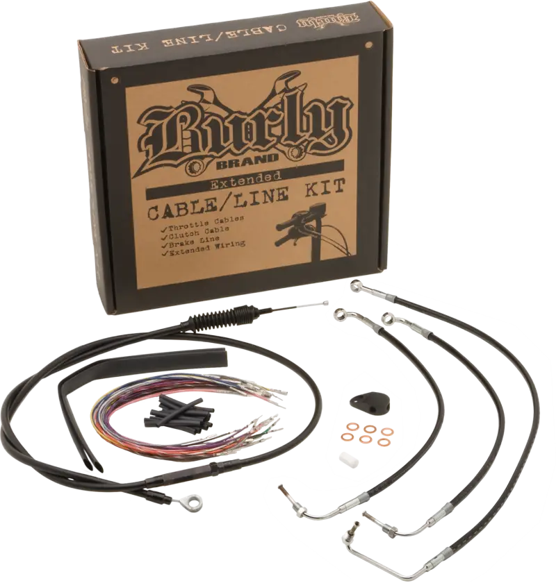 BURLY BRAND Burly Cntrl Kit 16" Ape Black Non Abs for Powersports