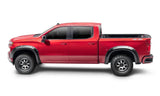 Bushwacker 19-23 Chevrolet Silverado 1500 (Excl. ZR2) Pocket Style Fender Flares 4pc - Smooth Black - & Trim