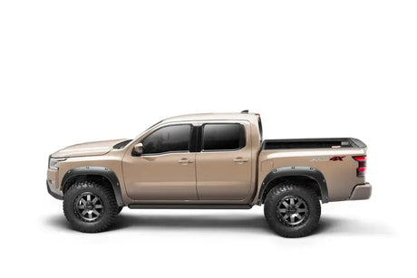 Bushwacker 22-24 Nissan Frontier Pocket Style Fender Flares 4pc - Black - & Trim