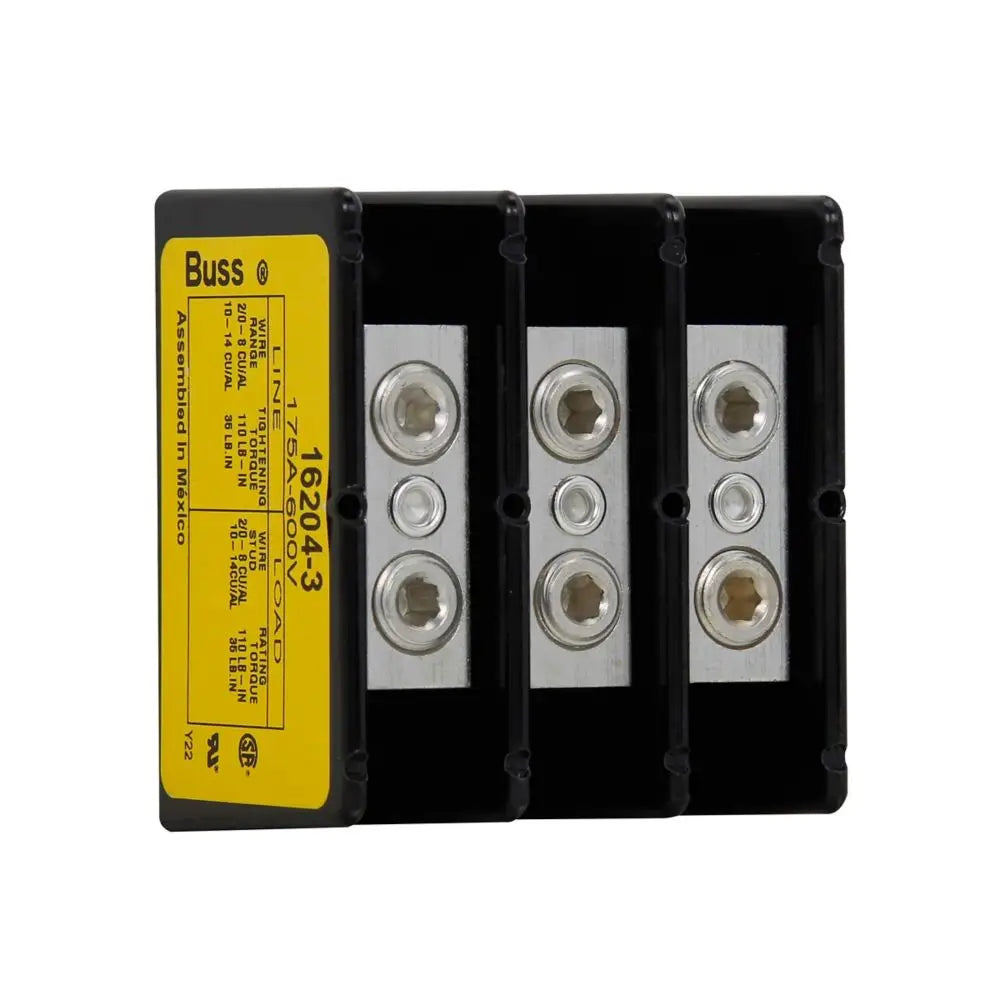 Bussmann CSA Certified Wire Terminal Block 16204-3 - Buss Power