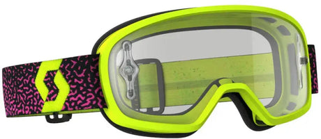 Buzz Pro Goggle Yellow/Pink W/Clear Works Lens
