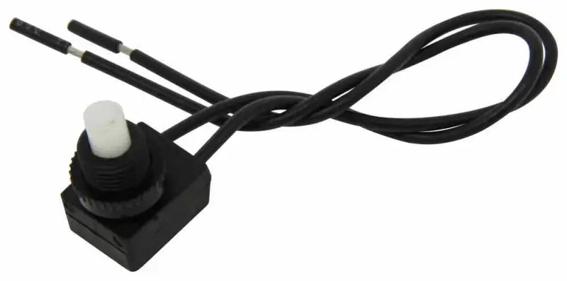 Black rotary push button switch with wires for BV0199-02-SP Ventline/Dex lighting