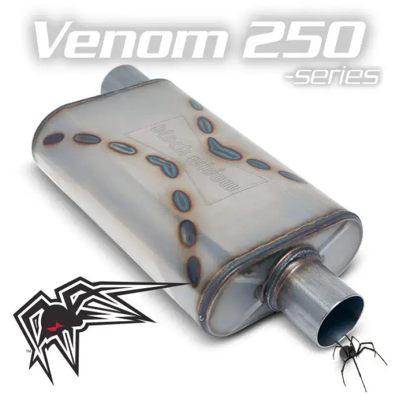 BW002-P Black Widow Venom 250-Series 3’ Offset/Center - Exhaust Muffler