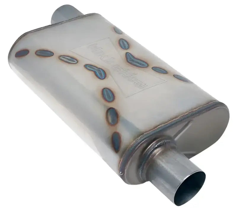 Metal muffler with welded seams for BWOOV2-33 Black Widow Venom 250-Series 3 inch offset