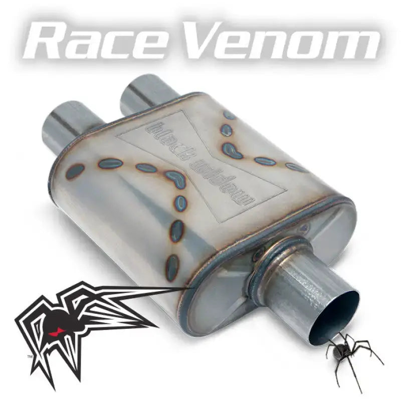 BWSDR-33 Black Widow Race Venom 3’ Single/3’ Dual - Exhaust Muffler