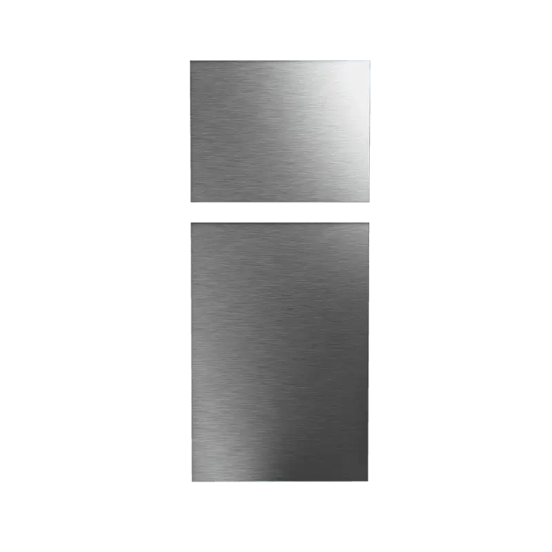 Upgrade your kitchen with the C-FCR08DCGTA-A01 Furrion Llc 8 Cu.Ft Vcm Stainless Steel Door Panel Set.