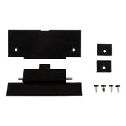 Black plastic door latch mounting bracket kit with screws for Furrion Door Latch Parts Package