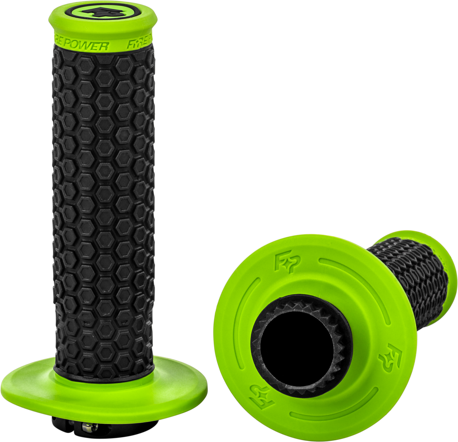 Fire Power Pilot Lock-On Grips 24-0103 - Green MX Lock-ON