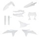 Acerbis Full Plastic Kit Body 2988060002 - White