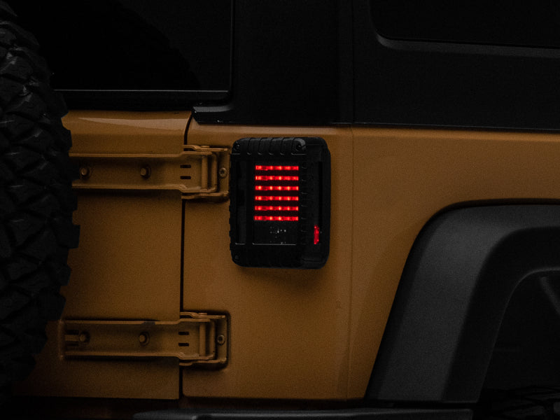 Raxiom J115435 Raxiom 07-18 Jeep Wrangler JK LED Tail Lights- Black Housing (Smoked Lens)