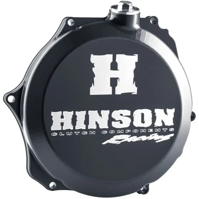 Black Hinson clutch cover for C091 Billetproof Clutch, billetproof clutch cover upgrade