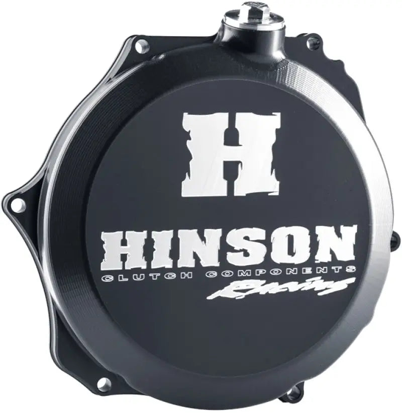 Black Hinson clutch cover for C091 Billetproof Clutch, billetproof clutch cover upgrade