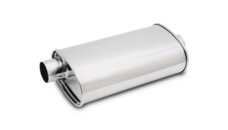 Vibrant 1133 Vibrant StreetPower Oval Muffler 3.50in Inlet/Outlet (Offset-Center)