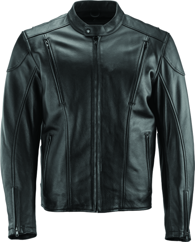 River Road Race Leather Jacket Black - XL - 094359