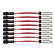 Moroso 73742 Moroso GM LS/LT 8.5mm Ultra 40 11in Long Wire Set w/Alum Heatshield - Red - 73742