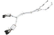 AWE Tuning 3025-43034 AWE Tuning Audi B9 S4 SwitchPath Exhaust - Non-Resonated (Black 102mm Tips)