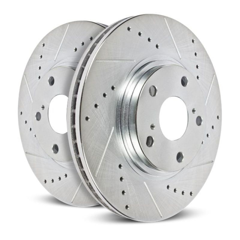 PowerStop AR8646XPR Power Stop 03-08 Chevrolet Express 3500 Rear Evolution Drilled & Slotted Rotors - Pair - AR8646XPR