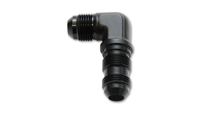 Vibrant 10613 Vibrant -12AN Bulkhead Adapter 90 Degree Elbow Fitting - Anodized Black Only