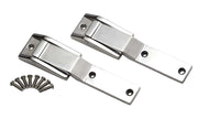 Kentrol 30478 Kentrol 97-04 Jeep Wrangler TJ Tailgate Hinge Pair - Polished Silver