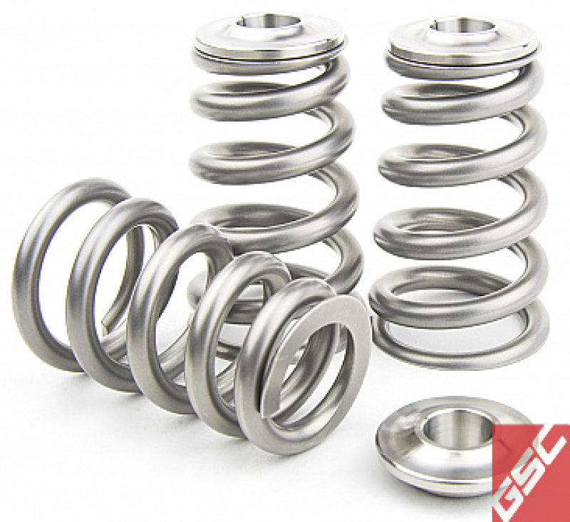 GSC P-D Mitsubishi 4G63T Extreme Pressure Single Conical Valve Spring & Ti Retainer Kit (Incl Seat) - 5078