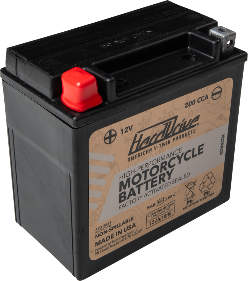 Harddrive AGM Sealed Battery HRDM7RH4S - High Perform YTX-14 Cca 200