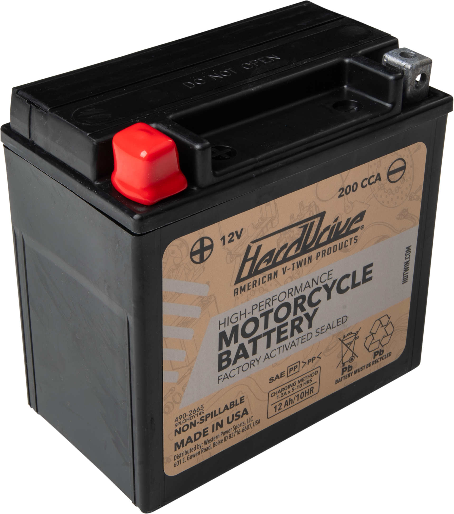 Harddrive AGM Sealed Battery HRDM7RH4S - High Perform YTX-14 Cca 200