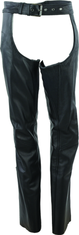 River Road Plains Leather Chaps Black - 3XL - 094423