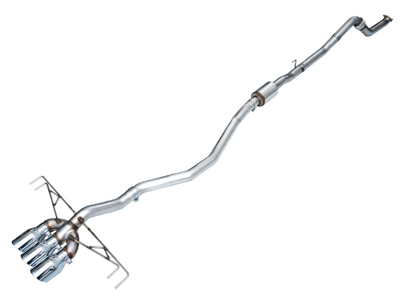 AWE Tuning 3020-52287 AWE Tuning 2023 Honda Civic Type R FL5 Track Edition Exhaust w/ Triple Chrome Silver Tips