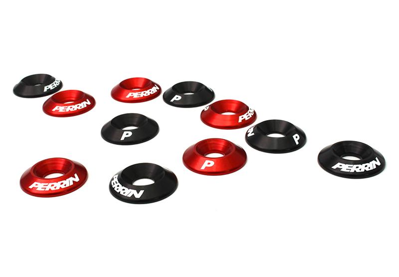 Perrin Performance PSP-ENG-166BK Perrin 15-16 Subaru WRX Engine Cover Lock Down - Black Washers