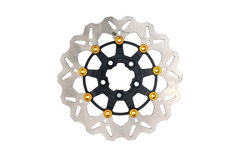 Gbrakes Wave Colored Brake Rotors Gbdu080 - Black Gold