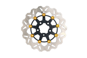 Gbrakes Wave Colored Brake Rotors Gbdu080 - Black Gold