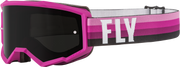 Fly Racing Fly Racing 37-51716 Youth Zone Goggle Pink/Black W/ Dark Smoke Lens