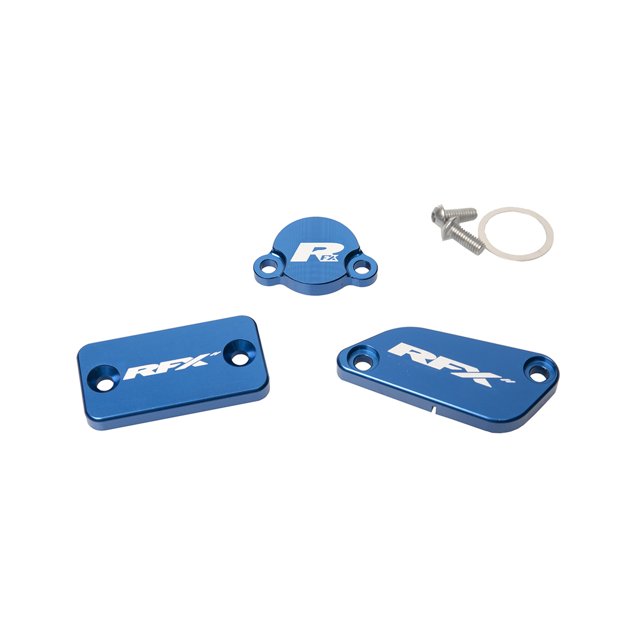 RFX Master Cylinder Covers Brakes FXRC 72200 99BU - Blue Reservoir Cap Kit Brembo Magura