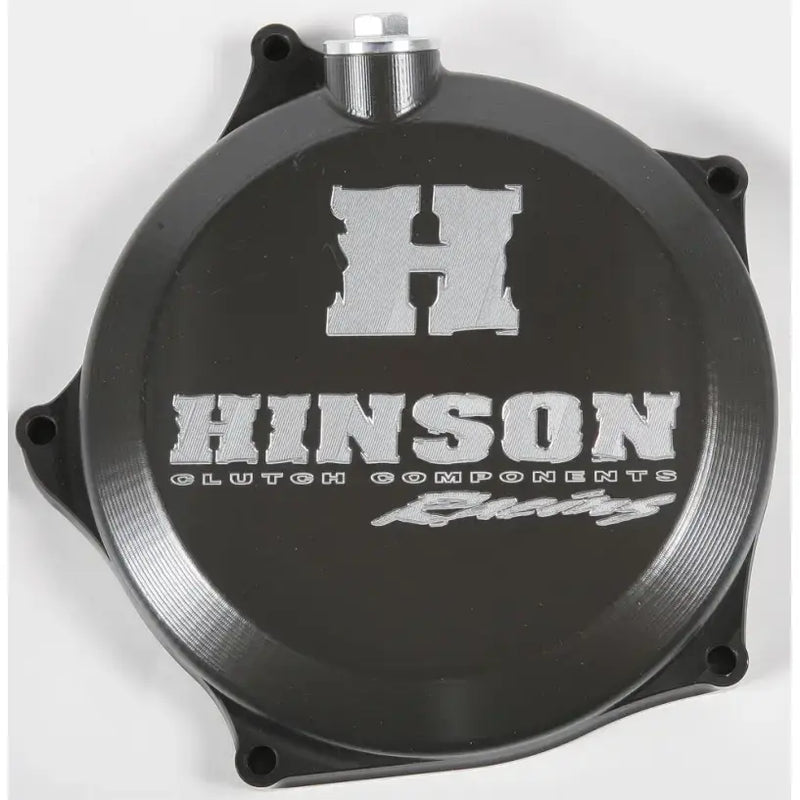Black Hinson clutch cover on C357 Clutch Cover Kaw for motorcycle upgrades