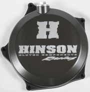 Black Hinson clutch cover on C357 Clutch Cover Kaw for motorcycle upgrades