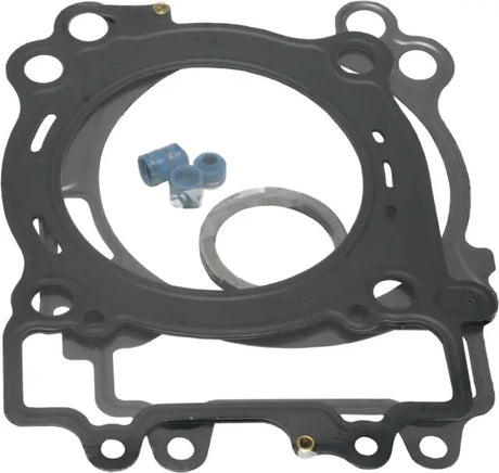 Motorcycle engine gasket kit with valve stem seals for Yamaha C3617 Top End Gasket Kit