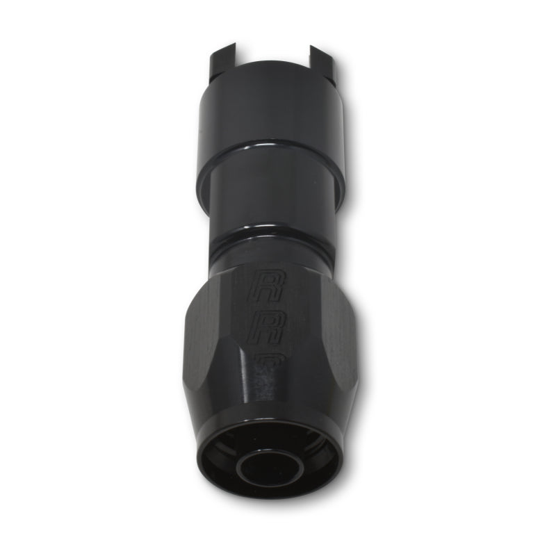 Russell 611253 Russell Performance 5/16in SAE Quick Disc Female to -6 Hose Black Straight Degree Hose End - 611253