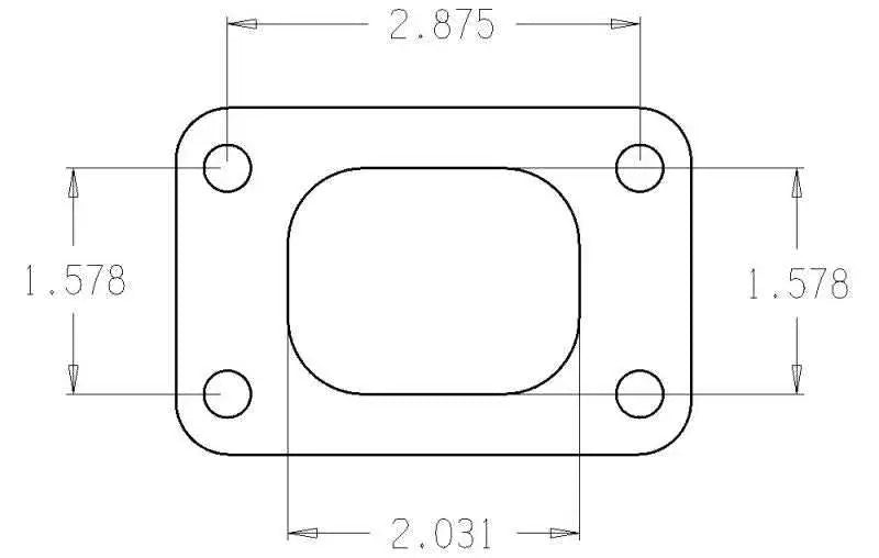 Cometic Gasket C4515 Cometic Turbo FLG T25 Garrett Turbine Inlet Exhaust Gasket