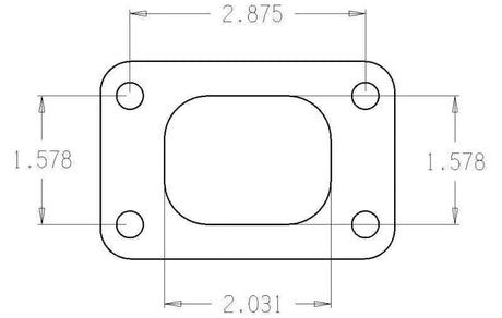 Cometic Gasket C4515 Cometic Turbo FLG T25 Garrett Turbine Inlet Exhaust Gasket