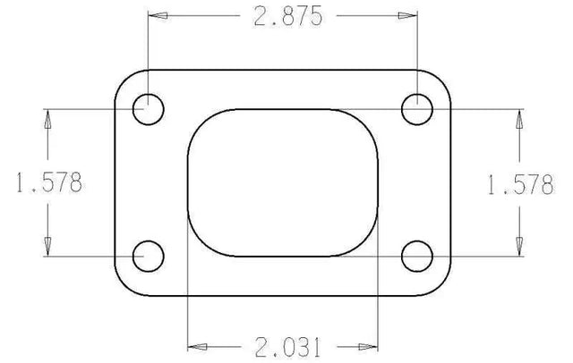 Cometic Gasket C4515 Cometic Turbo FLG T25 Garrett Turbine Inlet Exhaust Gasket