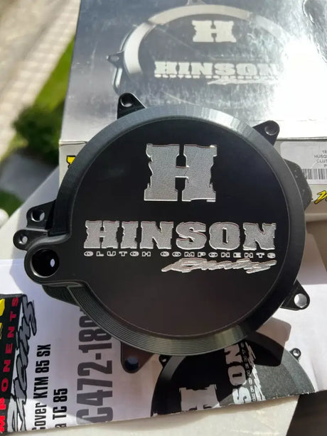Black Hinson clutch cover for Husq TC85 18-19, C472-1801 Hinson billetproof clutch