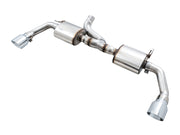 AWE Tuning 3015-32003 AWE Tuning 07-18 Jeep Wrangler JK/JKU 3.6L Tread Edition Axle-Back Dual Exhaust - Chrome Silver Tips