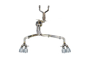 AWE Tuning 3020-42042 AWE Tuning Audi C7 / C7.5 S6 4.0T Track Edition Exhaust - Chrome Silver Tips